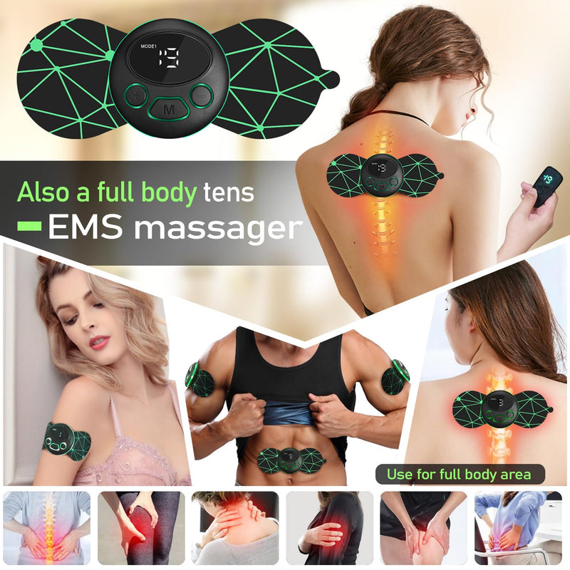 EMS Foot Massager Mat Acupressure for Neuropathy with Remote Control Legs Foot Stimulator Massager Machine Electric Pulse Pad for Muscle Relaxation Pain Relief 8 Modes 19 Levels Intensity
