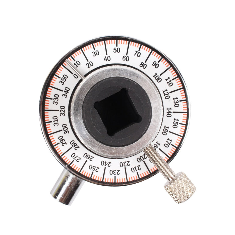 CCLIFE Rotary Protractor 1/2 Inch with Magnetic Arm and Claw Arm Set | Precision gauge for tightening expansion screws, with magnetic arm and claw arm for accurate angle measurement.