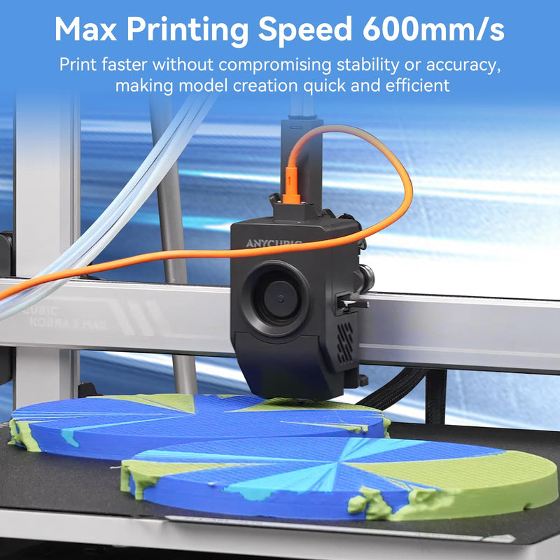 3PCS Kobra 3 Max Combo Hardened Steel Nozzle,High Flow&High Speed Quick-Swap 0.4mm Print Head Extruder Hot End Kit Compatible with Anycubic Kobra 3 Max/Kobra 3 Max Combo 3D Printers