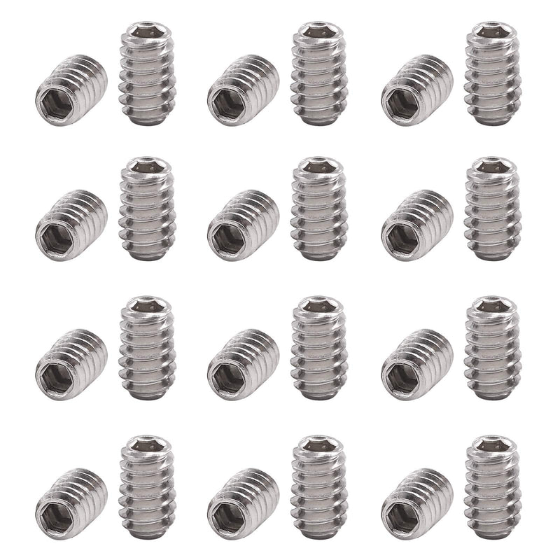 [Australia - AusPower] - Hilitchi 50Pcs SAE Stainless Hex Allen Head Socket Set Screws Grub Screw Bolts Assortment Kit Internal Hex Drive Cup-Point Screws #10-24 x 5/16 #10-24 x 5/16"-50Pcs 