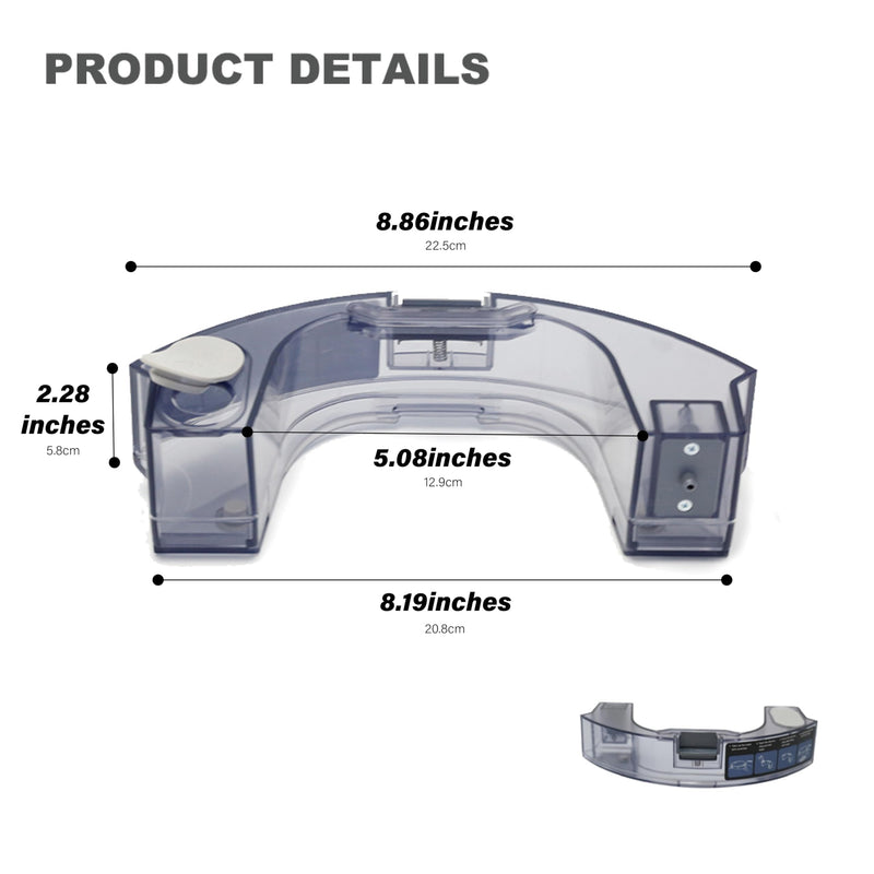[Australia - AusPower] - Robot Vacuum Replacement Parts Fit for MAMNV BR150/BR151, for ZCWA BR150/BR151, for ONSON BR150/BR151, for GTTVO BR150/BR151, for MANVINS G20 (1PC- Watertank) 1pc- Watertank 