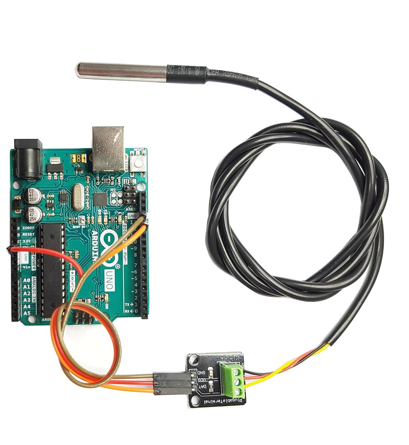 [Australia - AusPower] - DS18B20 Temperature Sensor Module Kit with High-Accuracy Waterproof for Arduino Raspberry Pi DIY and Other Experiments 5pcs 3.3Ft Temperature Sensor kit 