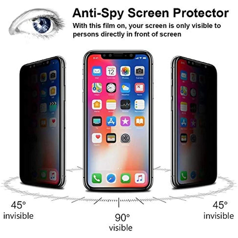 [Australia - AusPower] - [2 Pack] Privacy Screen Protector for iPhone 11/XR, YMHML Tempered Glass Anti-Spy Bubble Free Case Friendly Easy Installation Film for iPhone 11/XR 6.1 Inch iPhone 11/XR-6.1 Inch 