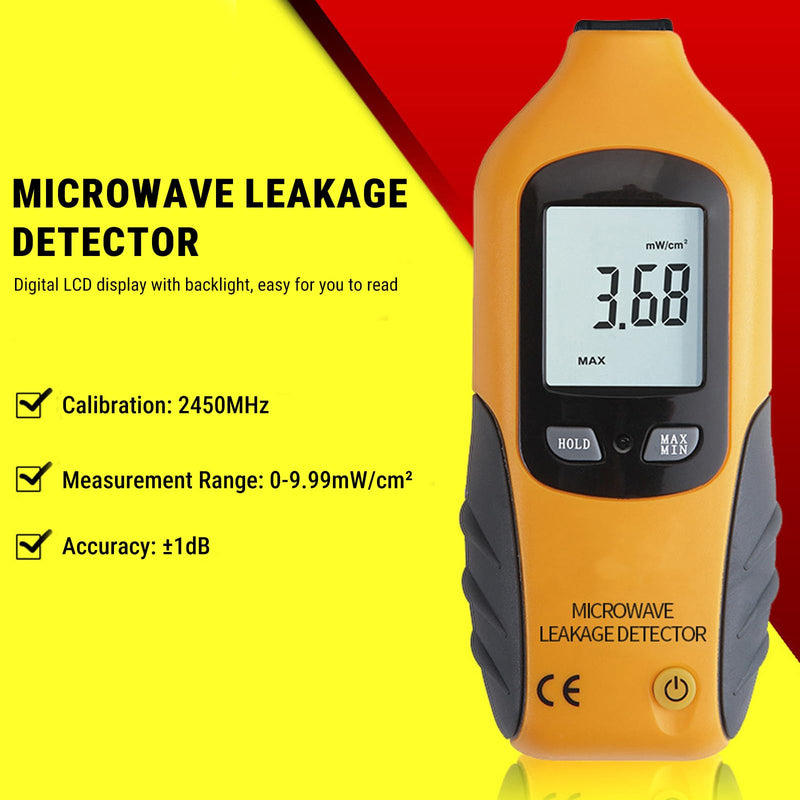 [Australia - AusPower] - Telituny Radiation Detector, HT-M2 Microwave EMF Meter, LCD Display Microwave Leak Detector, Radiation Meter Tester, Electromagnetic EMF Meter Tester 0-9.99 MW/cm2 