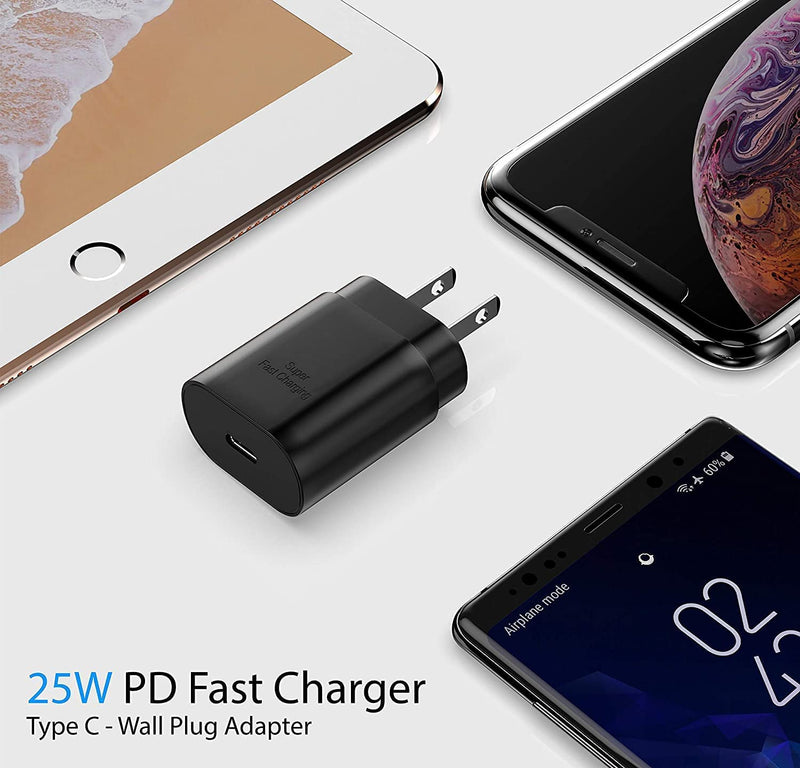 [Australia - AusPower] - Galaxy S24 S23 USB C Charger Block 25W PD Super Fast Charger Type C Wall Plug Adapter Quick Charging for Samsung Galaxy S24/S23/S22/S21/S20/Z Fold 3/4/5/Note20/iPhone 14/iPad/Tablet/Watch-1Pack 