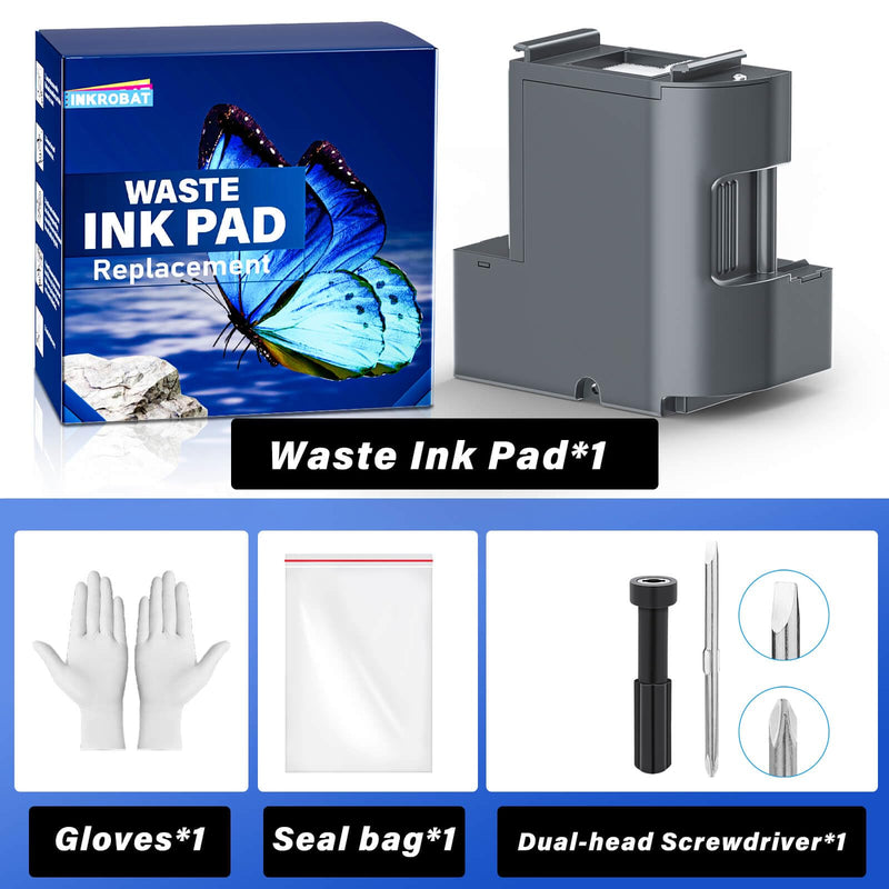[Australia - AusPower] - Waste Ink Pad Replacement with Reset Software for Ecotank ET-2850 ET-2760 ET-2750 ET-2700 ET2850 ET2760 ET2750 ET2700 2850 2760 2750 2700 Printer, Maintenance Box with Reset Software 