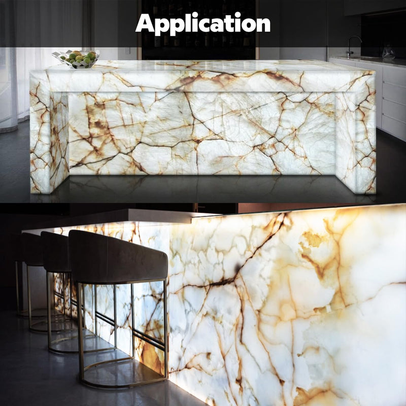 [Australia - AusPower] - 1 Pc 6000K Daylight White LED Sheet for Backlighting, 24V 28W 19.2"x9.6" Slim Flexible Cuttable Connectable LED Sheet Light, Connectors and Adhesive Backing (Daylight White 6000K) Daylight White 6000K 