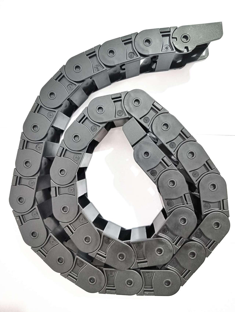 [Australia - AusPower] - 18 x 37mm Plastic Cable Drag Chain Wire Carrier Black 39"/1M 