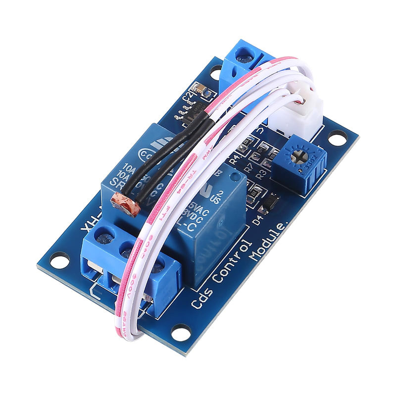 [Australia - AusPower] - 6pcs XH-M131 DC 12V 10A Photoresistor Relay Module, Light Control Switch Photoresistor Relay Module Detection Sensor Automatic Light Control Switch with Cable 