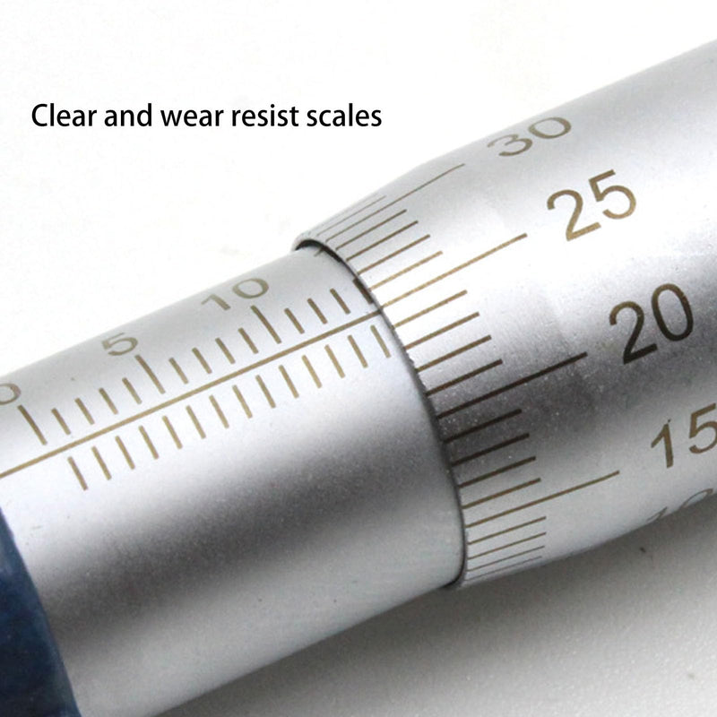 [Australia - AusPower] - Yosoo Health Gear 75 to 100mm Micrometer, Outside Micrometer Set for Length Diameter Measurement, Stainless Steel Micrometer with Tungsten Carbide Faces for Machinist 