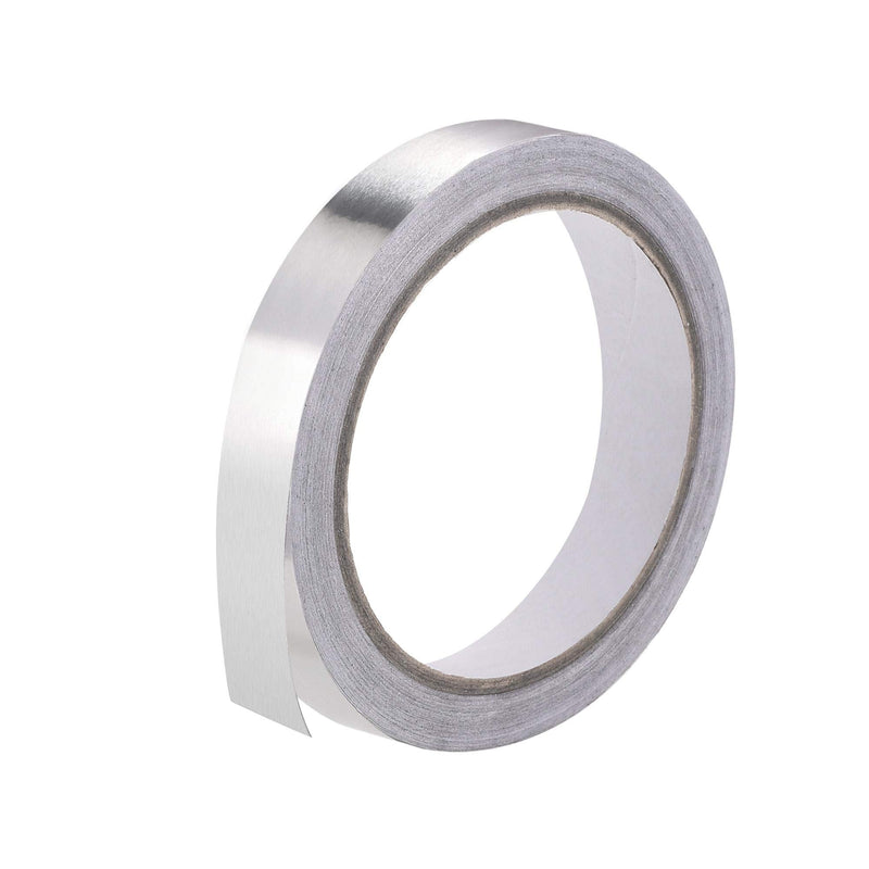 uxcell 10mm Aluminum Foil Tape High Temperature Tape for HVAC, Sealing, Patching Hot and Cold Air Ducts Single Sided Adhesive Tape 20m/65ft 10mm x 20m