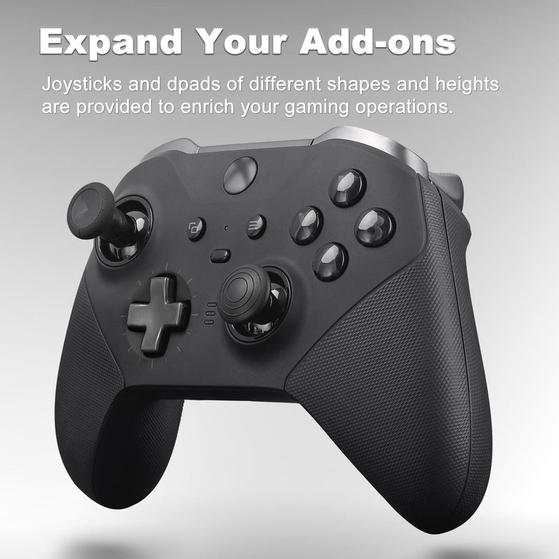 [Australia - AusPower] - Complete Component Pack for Xbox Elite Controller Series 2 - Accessories Includes 1 Carrying Case, 1 Charging Dock, 4 Thumbsticks, 4 Paddles and 1 Adjustment Tool black 