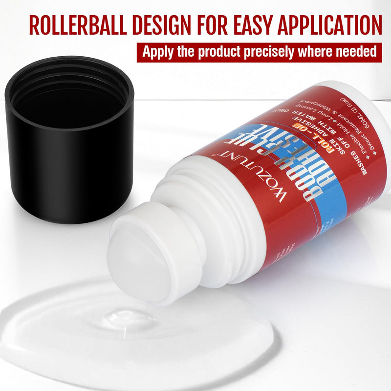 100 Strips Double Sided Fashion Tape for Clothes Strong Adhesive Skin Tape | Body Adhesive Roll-On Water Wash Off Body Glue Skin Glue for Dancers, Sock, Stocking, Leotards, Bras, Wigs, Costumes