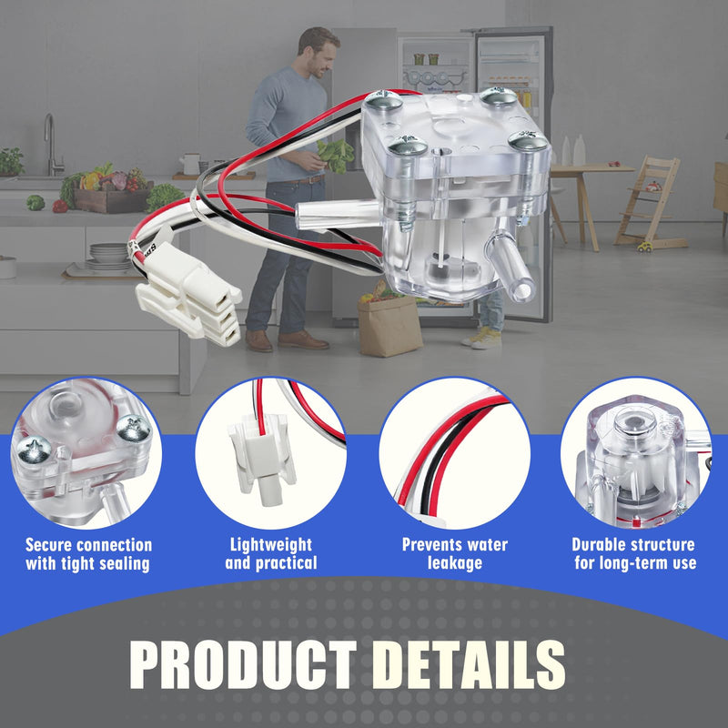 [Australia - AusPower] - SMWF-0420A Flow Sensor Miniature Flowmeter, Hall Effect Liquid Sensor Compatible with Water Purifier, Refrigerator, Ice Maker, Coffee Machine, Negative Ion Devices 