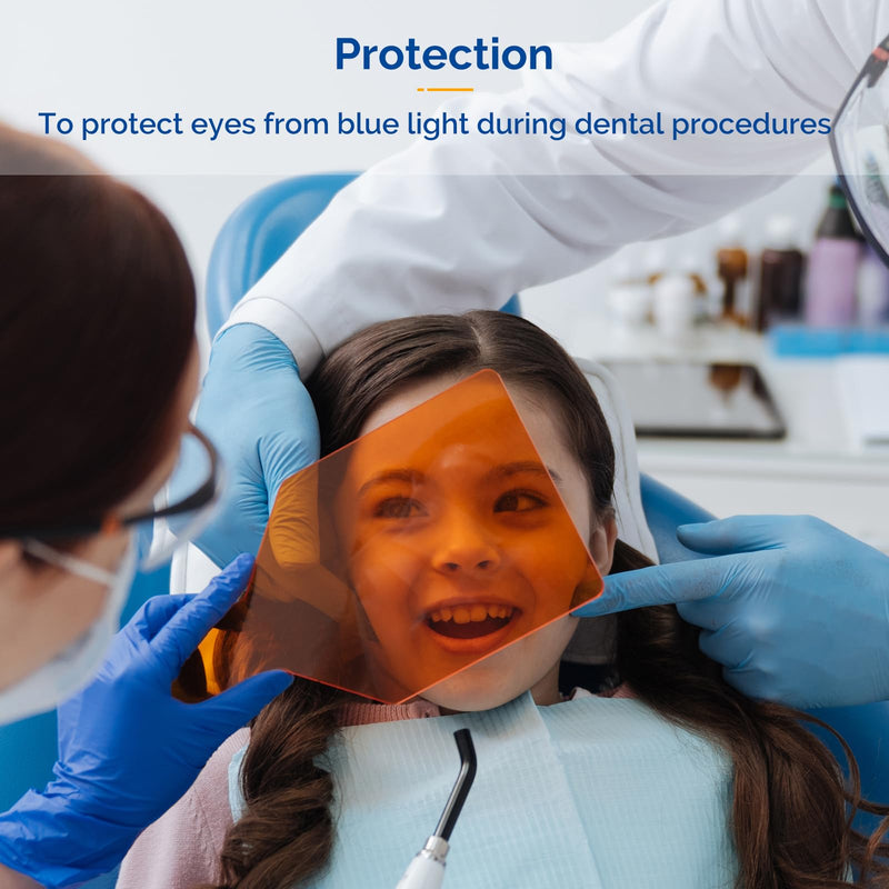 [Australia - AusPower] - JMU Dental Shield Plate 1 Pcs, Handheld Dental Shade Board, Dental Light Curing Shield Eye Protective Plate 