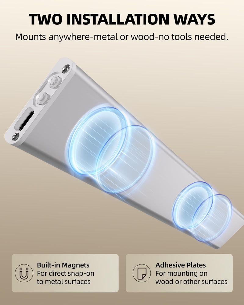 [Australia - AusPower] - Under Cabinet Lighting Wireless,Rechargeable Battery Motion Sensor Light Indoor,LED Closet Lights USB Charging,3 Color Dimmable Under Cabinet Lights for Kitchen, Cabinet, Wardrobe (3 Pcs) 16inch 3 