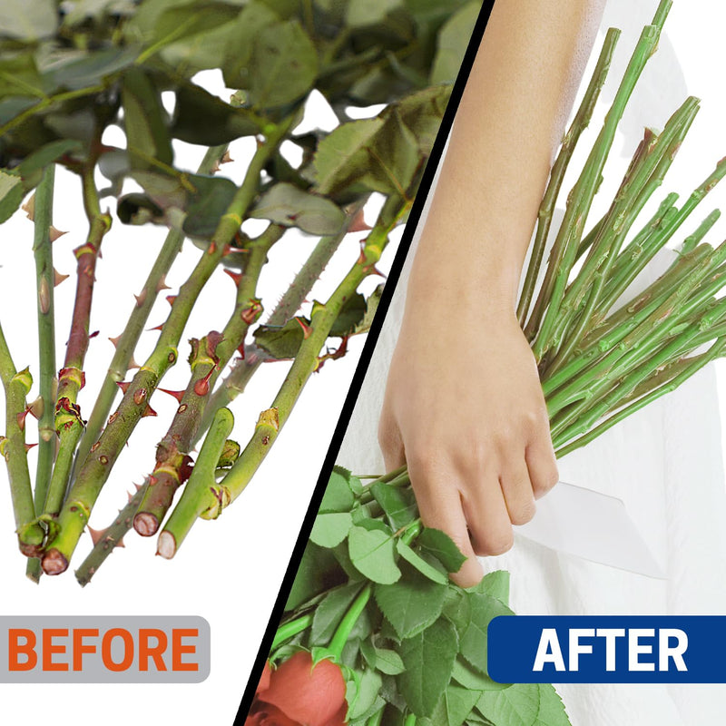 [Australia - AusPower] - Metal Leaf Thorn Stripper Tool,Rose Stripper Tool, Rose Removing Burrs Pliers & Garden Green 