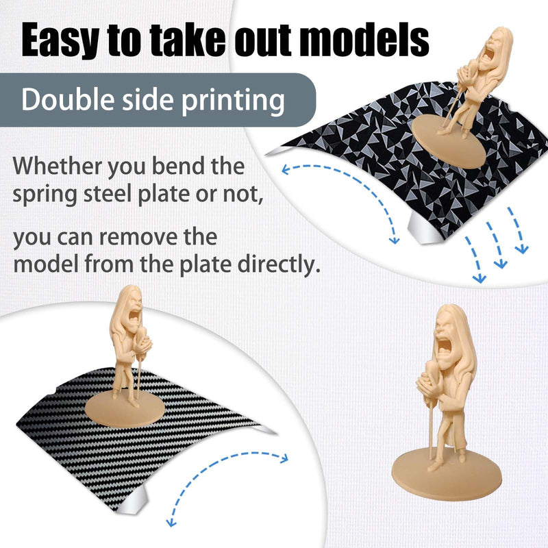 [Australia - AusPower] - 3D Upgraded PEO+PET Sheet 235x235m, Smooth PEO PET Build Plate Spring Steel Print Bed for Creality K1/K1C/Ender 5 S1/Ender 3 S1 Pro/Ender 3 S1/Ender V3 KE/Ender3 V3 SE (without Magnetic Base) PEO+PET(No Magnetic Sticker) 