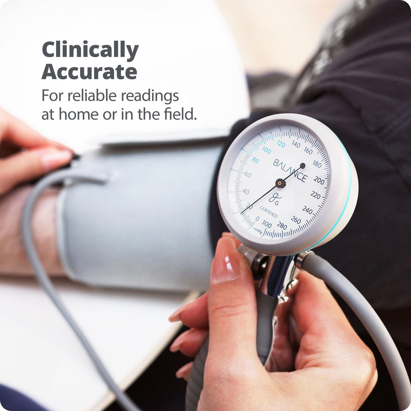 [Australia - AusPower] - Greater Goods Sphygmomanometer, Latex-Free, Manual Blood Pressure Monitor, Gray Grey 