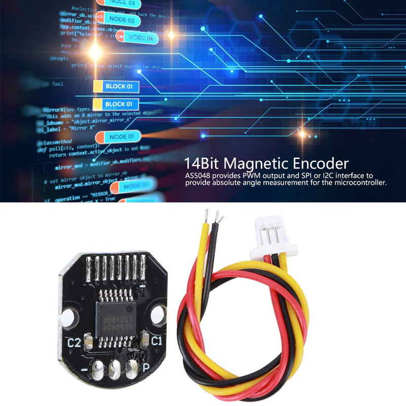 AS5048A PWM SPI Interface with Magnetic Encoder 14 Bit Encoder for Brushless Motor