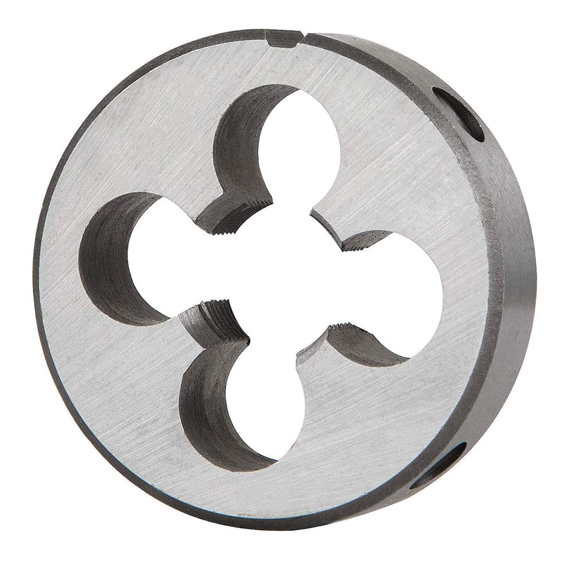 [Australia - AusPower] - M12 x 1mm HSS Metric Tap And Die Set Thread Tap And Round Thread Die Right Hand HSS Taper Silver Tone (2Pcs) M12x1.0MM 