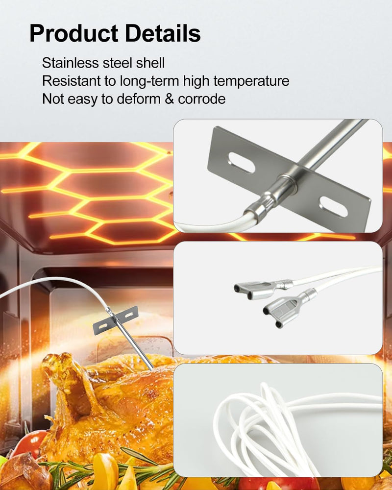 [Australia - AusPower] - 1181996 Oven Temperature Sensor Fit for B-Series BGS/12SC BGS/22SC CG90-1 EB/10CCH EB/10PC EB/10RT EB/20CCH EB/20PC EB/20RT EB/20SC EH-10CCH EH-10PC 