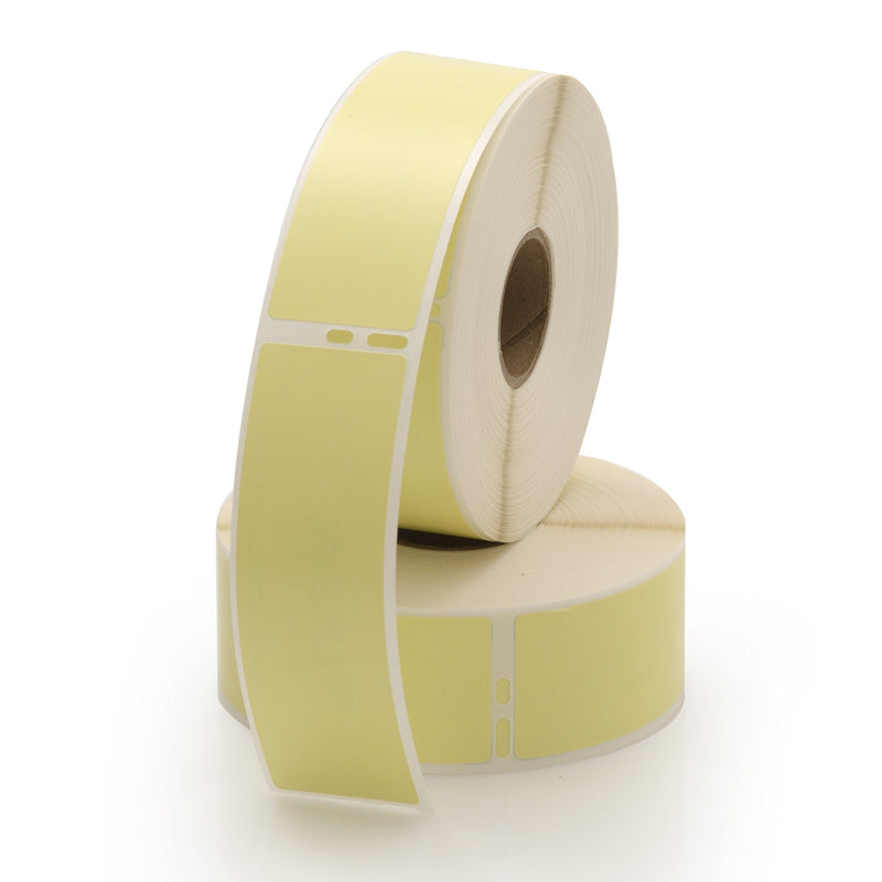 LabelValue LV-30252Y Yellow Address Labels Compatible with Dymo LW450 Series Label Printers - 1-1/8 x 3-1/2 Inch - Direct Thermal - 350 Labels Per Roll - 2 Rolls Per Pack