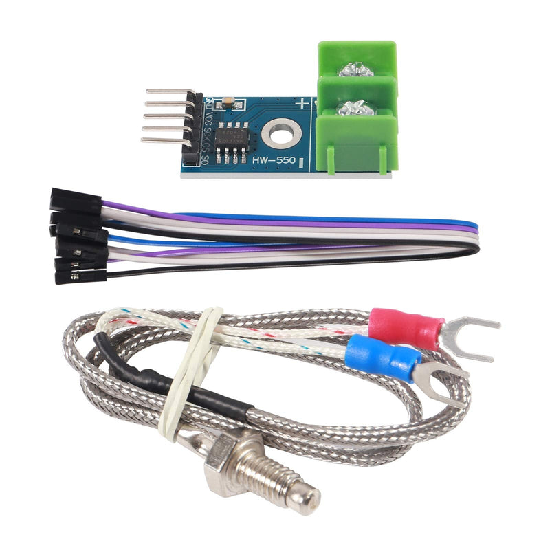 [Australia - AusPower] - DC 3-5V MAX6675 Module + K Type Thermocouple Temperature Sensor Thermocouple Sensor Set M6 Screw Compatible with Raspberry Pi Arduino (6pcs) 