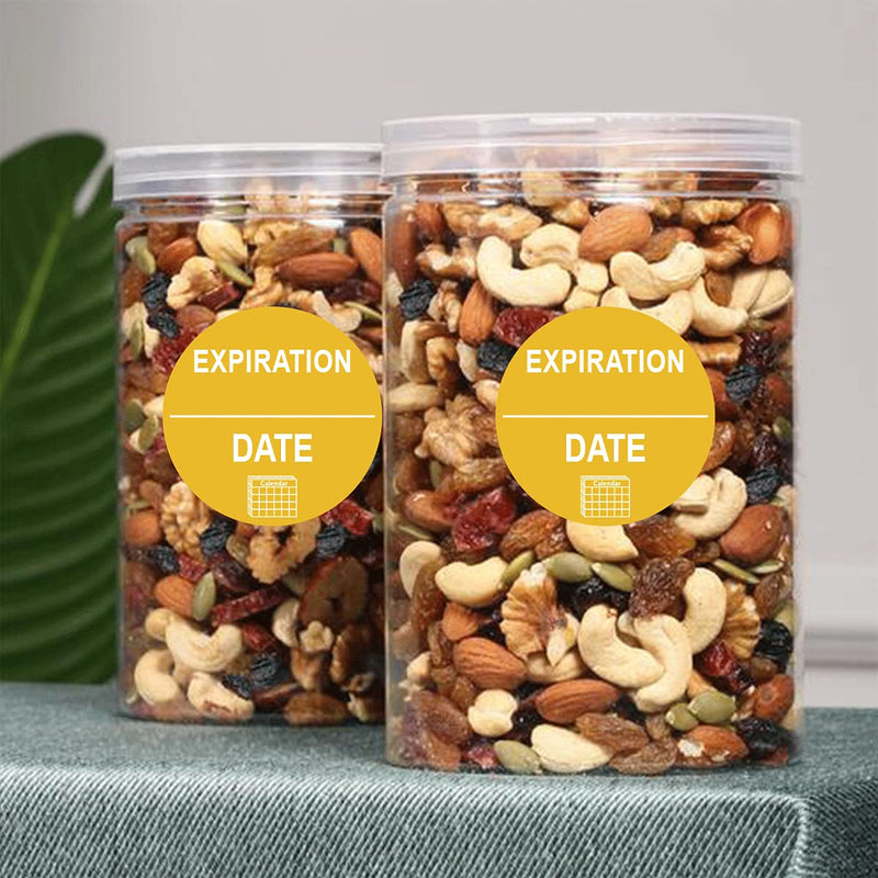 [Australia - AusPower] - Expiration Dates Stickers Shelf Life Stickers 1 Inch Medication Instruction Healthcare Paper Label 500 Pcs Exp Date Management Sticker for Inventory Pills Organized Track Dot Sticker Drugs Labels Round 