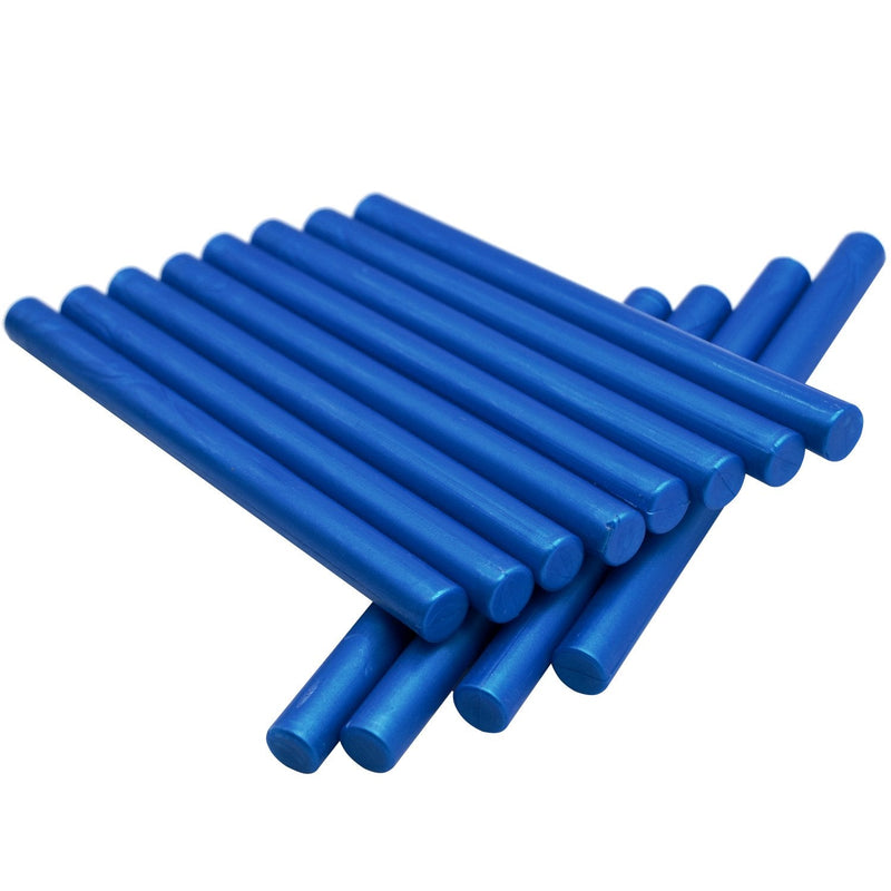 [Australia - AusPower] - Royal Blue Sealing Wax Glue Gun Stick, Making Wax Seals for Letter Thanks Card Envelope, Wedding or Event Party Invitation, Gift Wrapping - Pack of 12 