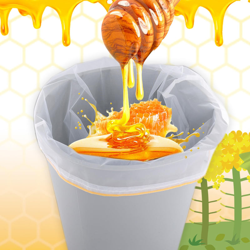 [Australia - AusPower] - PEUTIER Pack of 2 Honey Filter Bags, 57.5 x 46 cm, Fine Mesh Nylon Strainer Bag with Adjustable Drawstring, Reusable Honey Filter Cloth, Nut Milk Bag, Beekeeping Supplies for Beginners for Farmers 