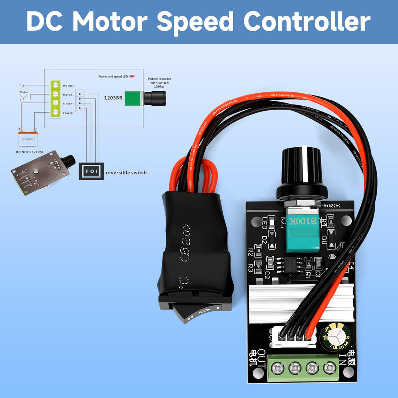 12v Dc Motor 40Rpm 32kg.cm High Torque 8mm D Shape Single Shaft Self-Locking Reversible Dc Worm Gear Motor with Mounting Bracket& Speed Controller for Door Lock System Window Opener and DIY Project 19.2 Watts 40 RPM