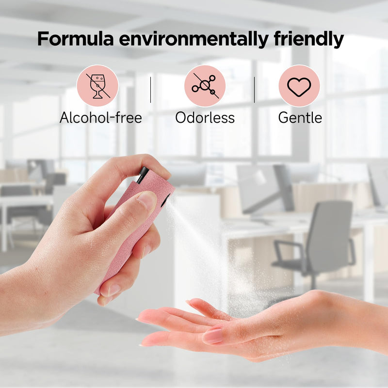 [Australia - AusPower] - YTT Screen Cleaner, All-in-One Spray & Wipe Cleaner, with Transparent Protective Shell for All Phones, Laptop and Tablet Screens (Pink) Pink 