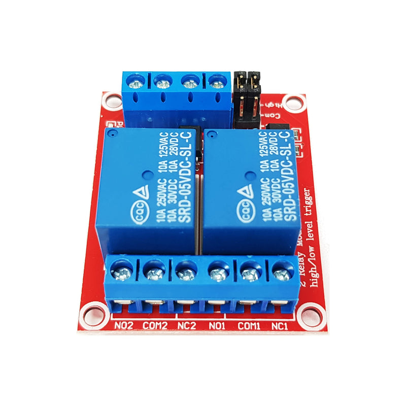 [Australia - AusPower] - 2-Channel Relay Module 5V for Arduino, ESP32, ESP8266, Raspberry Pi, 2 Pieces 2-channel 