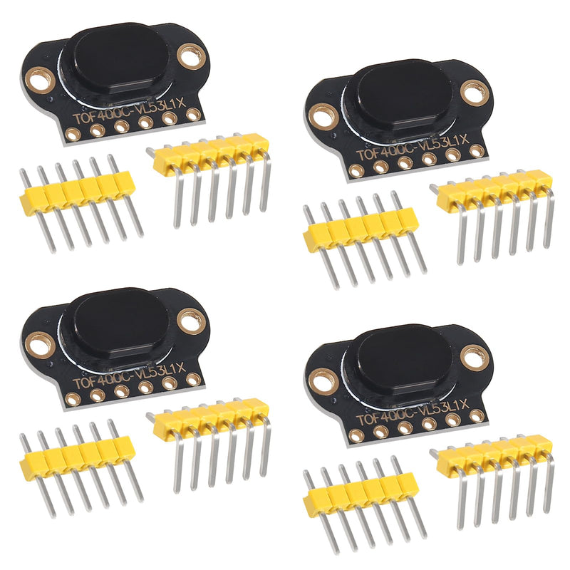 [Australia - AusPower] - 4pcs TOF400C VL53L1X 4M Laser Ranging Sensor Module TOF Time-of-Flight Distance IIC Output for Arduino STM32 
