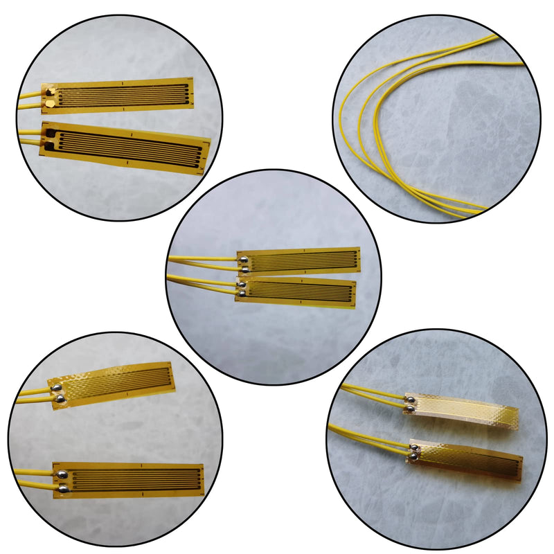 [Australia - AusPower] - Strain Gauge, 20AA 120 Ohm Strain Gauge Used in Mechanics Experiment for Material, Industry or Science (2 Pack) 20AA--AG--Strain Gauge 