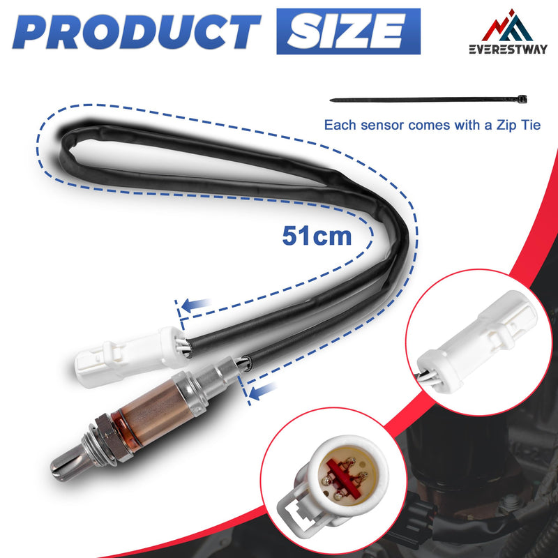 11171843 15717 Oxygen Sensor Upstream or Downstream Compatible with Ford F150 E150 E250 Explorer Mercury Lincoln Mazda 4 PCS