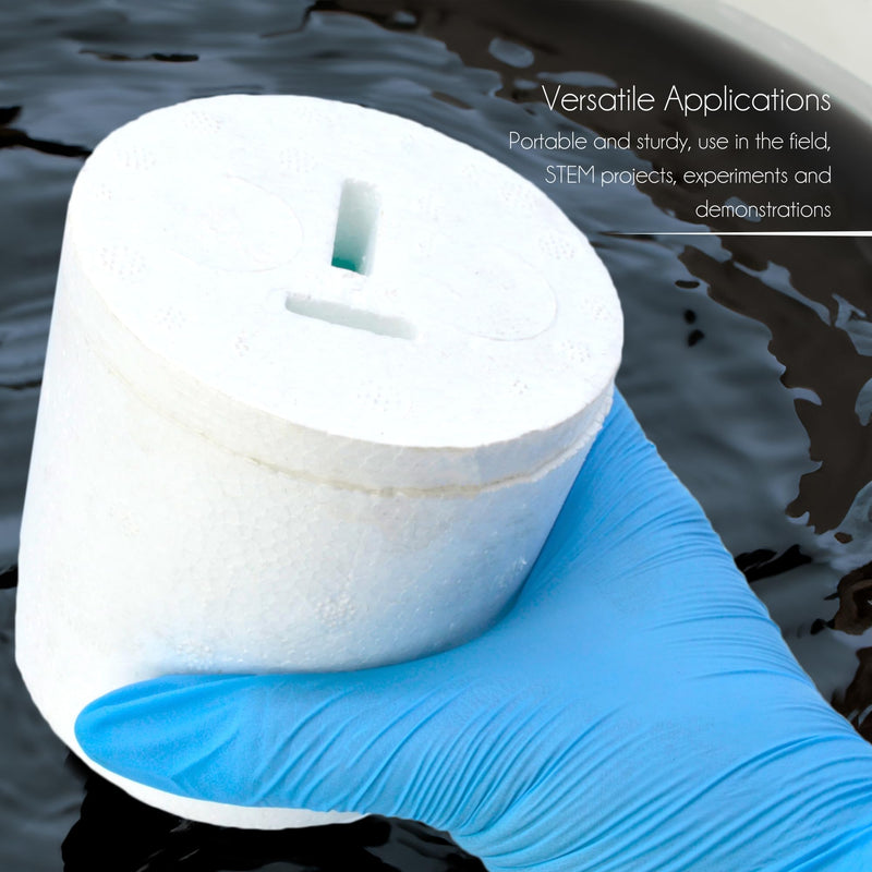 [Australia - AusPower] - Eisco - Polystyrene Cup Calorimeter with Lid for Simple and Effective Calorimetry - Economical Design for Measuring Heat of Reaction - STEM, Chemistry, and Classroom Use 
