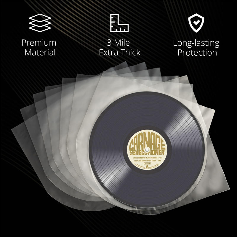 [Australia - AusPower] - 12 Inch Vinyl Record Sleeves Inner, Vinyl Sleeves Vinyl Record Inner Sleeves, Anti Static Round Bottom Vinyl Protective Sleeves - Ensure Your LP Collection Receives the Right Protection 30PCS 30 Pcs 