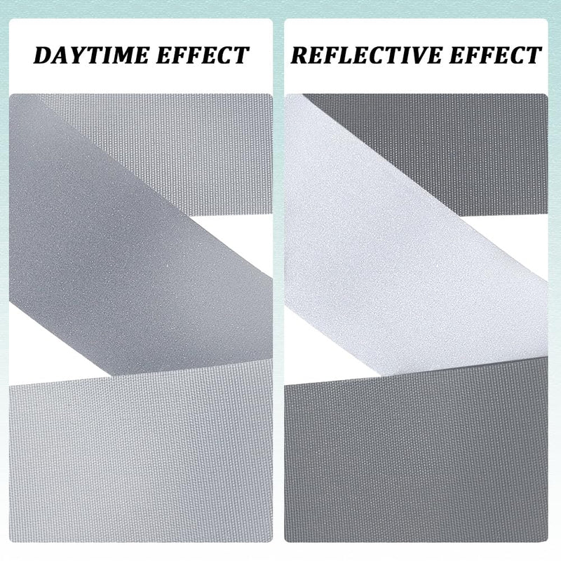 GORGECRAFT 10m*30mm Silver Reflective Fabric Tape High Visibility Reflective Tape Strip Sew On Safety Fabric Material Outdoor Warning Strip Webbing for Walking Cycling Clothes Backpacks at Night