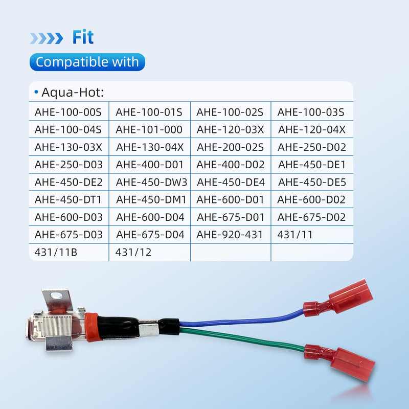 [Australia - AusPower] - Flame Sensor 12V Compatible with Aqua-Hot, Hydro-Hot and Webasto Burner Heads Replaces WPX-638-78A, WPX63878A - Direct Fit 1.0 Type Sensor 