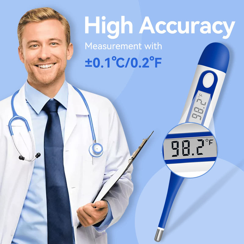 [Australia - AusPower] - [Value Bundle] Berrcom Digital Thermometer DT007 & Berrcom Oral and Underarm Thermometer for Adults and Kids DT008 