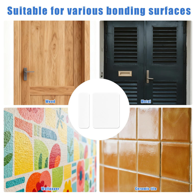 20 Kits Sensor Replacement Adhesive Pads for SimpliSafe, Safe Entry Sensor Adhesive Stickers Pre-Cut Double-Sided Sticky Tape Strips for Door Window Cabinet & Garage 20