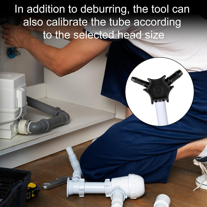 [Australia - AusPower] - Multi Calibrator/Deburring for Multilayer Pipes 16-20-25 mm, Calibrator Deburring for PEX-AL-PEX and Aluminium Composite Pipe, Calibrator Mandrel Plastic Precise for Pipe Calibration and Deburring 