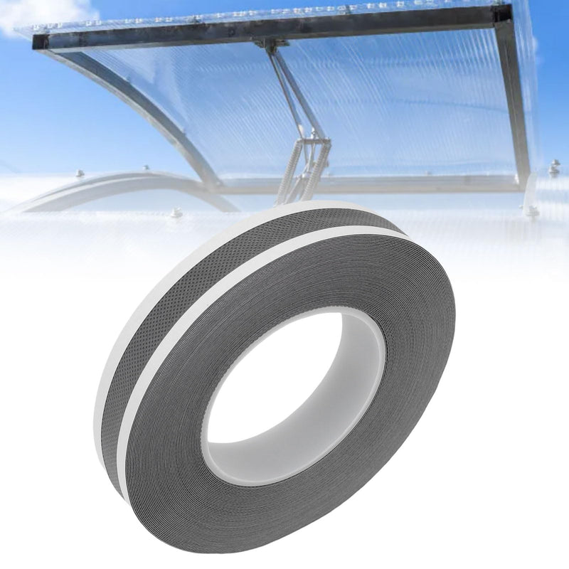 Pssopp Polycarbonate Panel Mounting Tape Non Woven Fabric 0.4mm Thick for Sealing Seams Dustproof Waterproof, 48 Month UV Resistance for DIY Installers Outdoor Panel Bonding