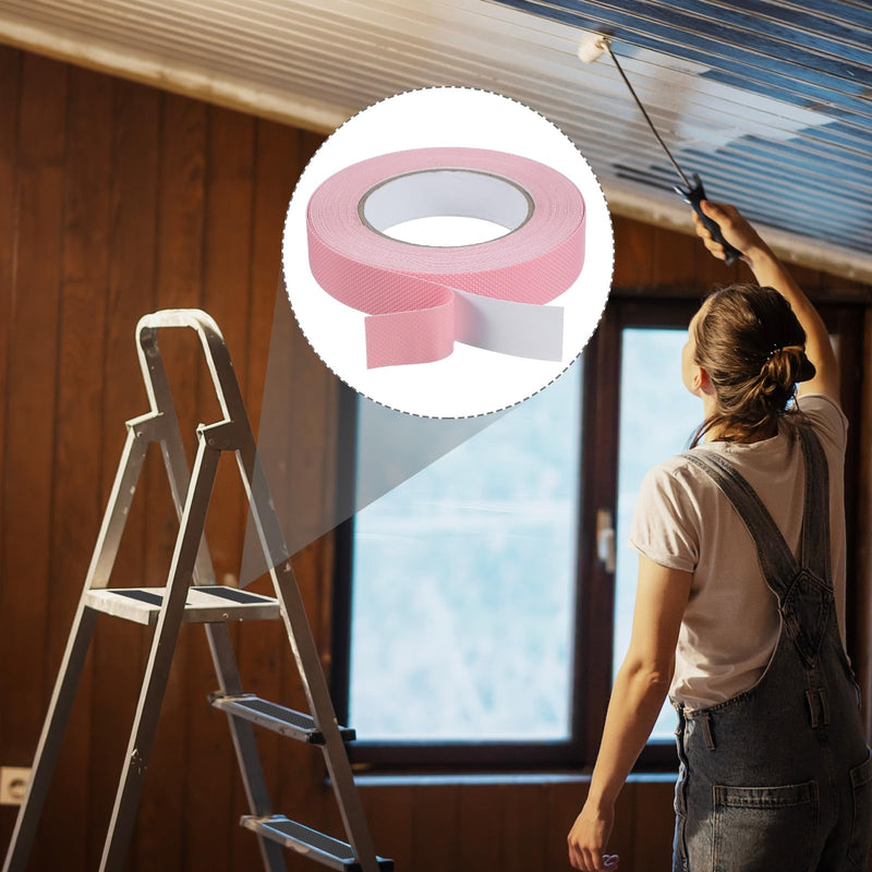uxcell Rubber Grip Tape, 1" x 32.8 Ft PEVA Non-Slip Tape Diamond Textured Adhesive Grip Tape for Outdoor/Indoor Steps, Stairs, Traction Tread Stair, Bathroom (Pink) Pink