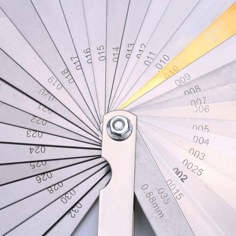 [Australia - AusPower] - Feeler Gauge 32 Pieces Universal Blade for Measuring the Gap Width, Thickness Pack of 32 feeler gauge 