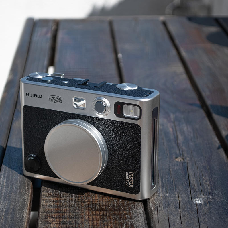 [Australia - AusPower] - Rieibi Lens Cap for Fujifilm Instax Mini Evo, Fuji Mini Accessories for Fuji Instax Mini Evo Lens Cover, Anti-Scratches Aluminum Mini Evo Lens Cap with Flocking Internal 