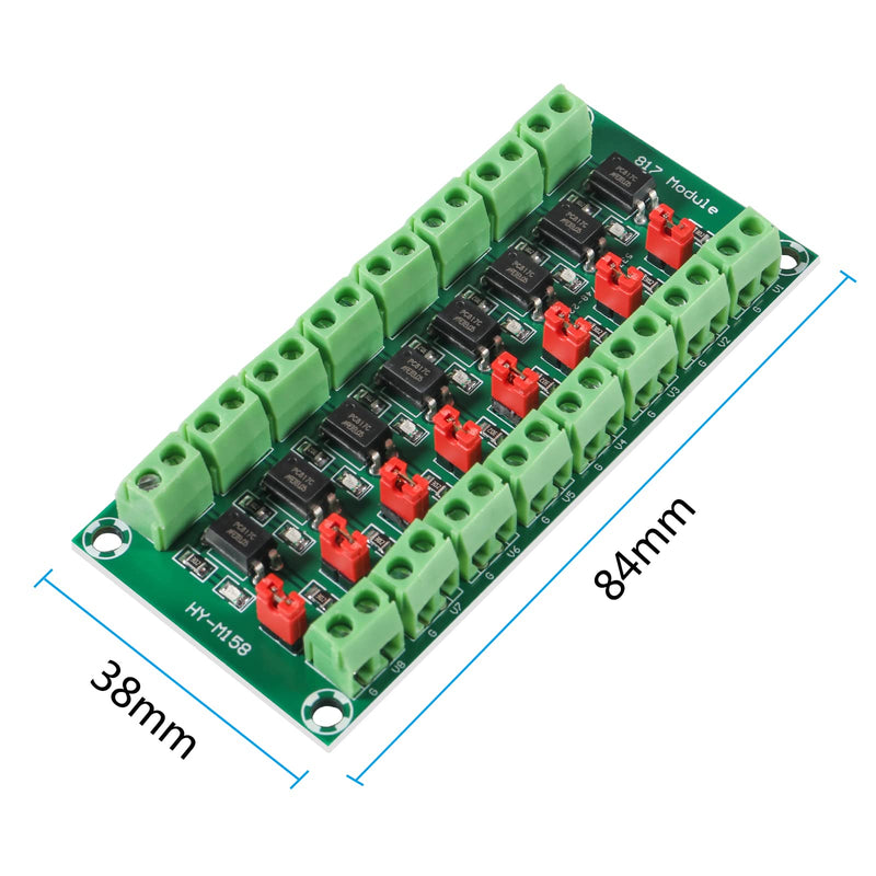 [Australia - AusPower] - 4pcs PC817 4 Channel Optocoupler Isolation Board Voltage Converter Adapter Module Driver Photoelectric Isolated Module 3.6-30V (2pcs 8 Way Optocoupler) 2pcs 8 Way Optocoupler 