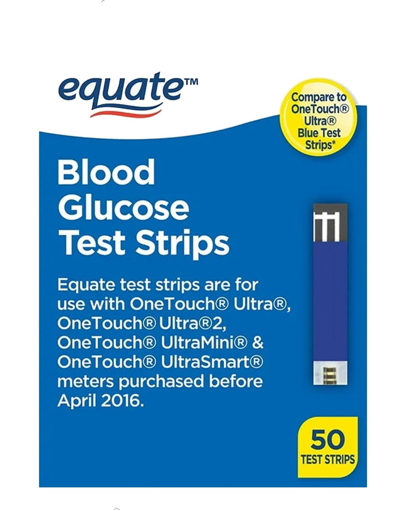[Australia - AusPower] - Blood Glucose Test Strips, 50 Count | Ideal for Glucose Monitor Kit, Diabetes Testing | Compatible with OneTouch Meters | Reliable Readings | Accurate & Easy to Use | High Accuracy Strips 